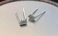 Triple Fused Clapton Нержа+Нихром (3x0.4+0.1 3мм 4витка) готовый койл 1шт
